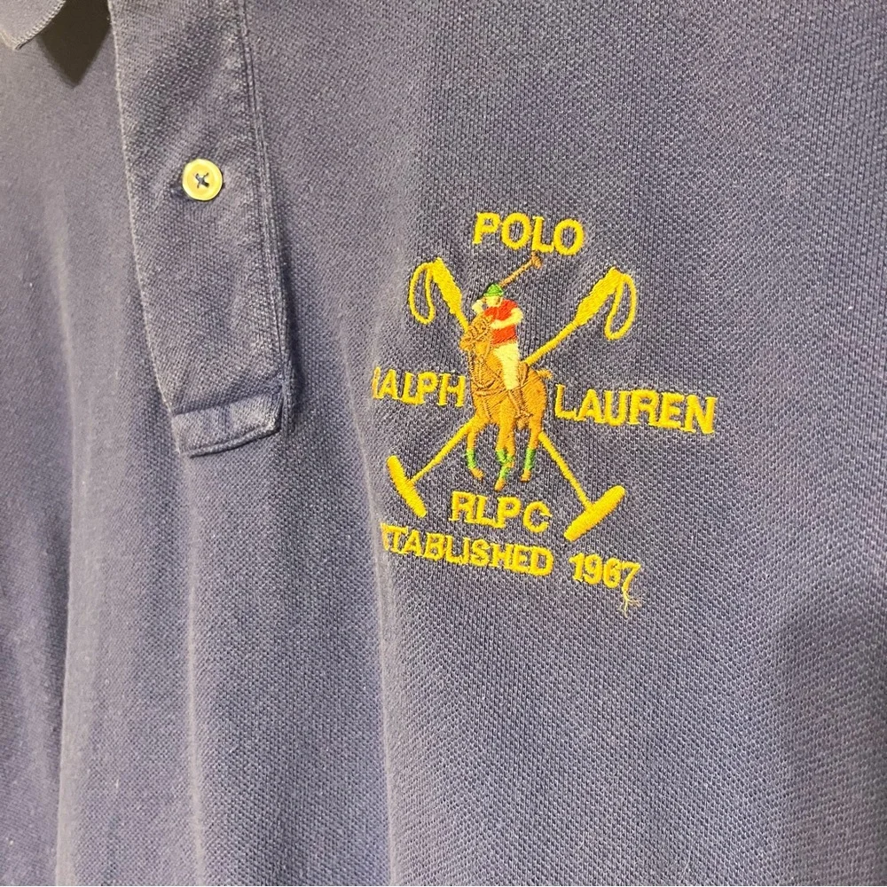 Ralph Lauren Men's Rugby Polo Shirt in Deep‎ Blue